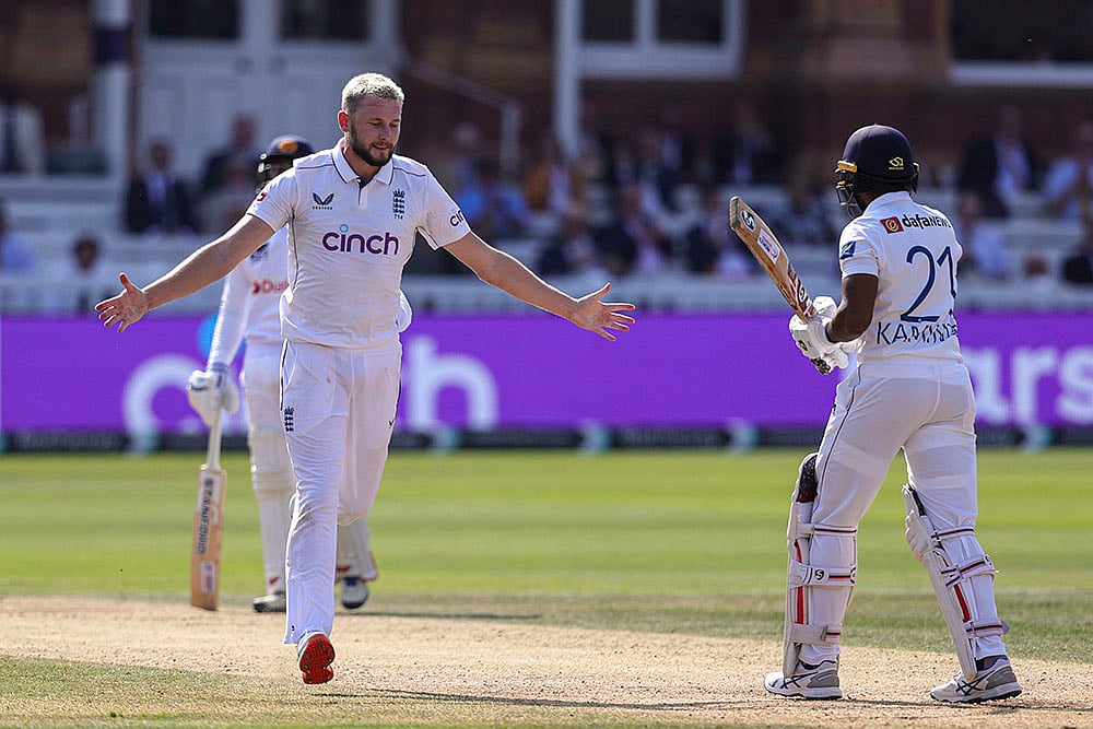 | Photo: Ben Whitley/PA via AP : England vs  Sri Lanka 2nd Test Cricket Day 4: 